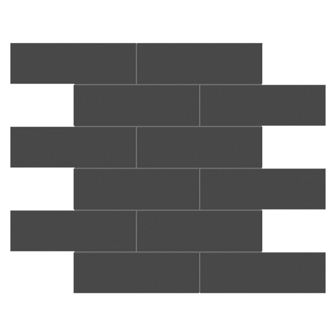 Tesoro Soho 11.75" x 11.75" Pressed Glossy Porcelain Brick Mosaic