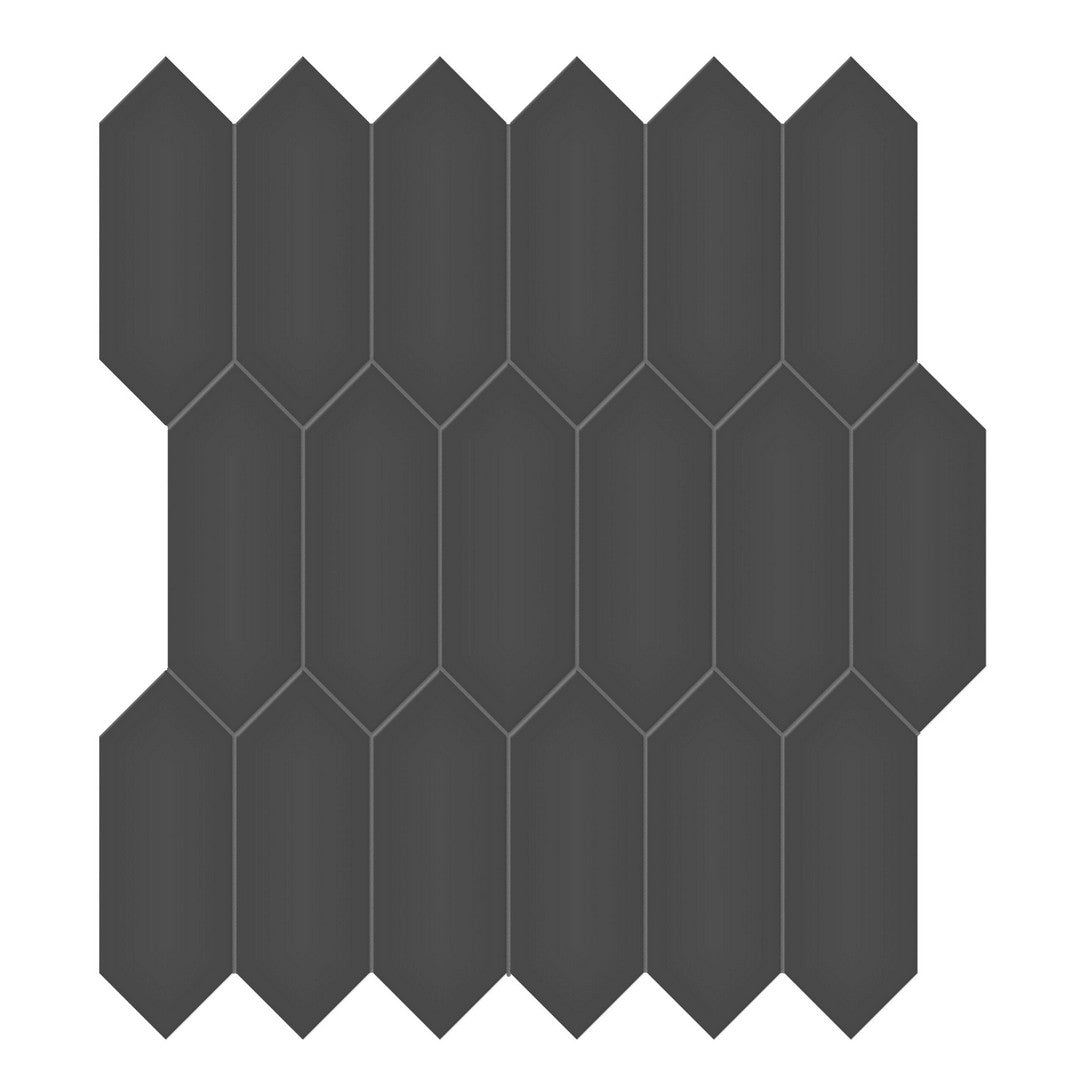 Tesoro Soho 12.5" x 11.5" Pressed Matte Porcelain Picket Mosaic