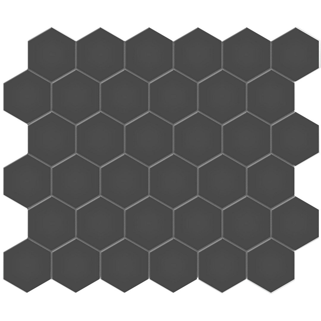 Tesoro Soho 11.5" x 10.75" Pressed Matte Porcelain 2" Hexagon Mosaic