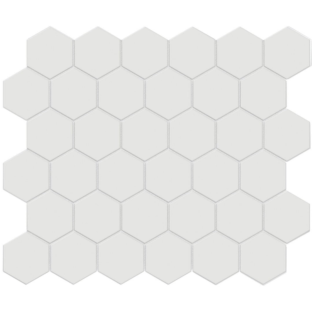 Tesoro Soho 11.5" x 10.75" Pressed Matte Porcelain 2" Hexagon Mosaic