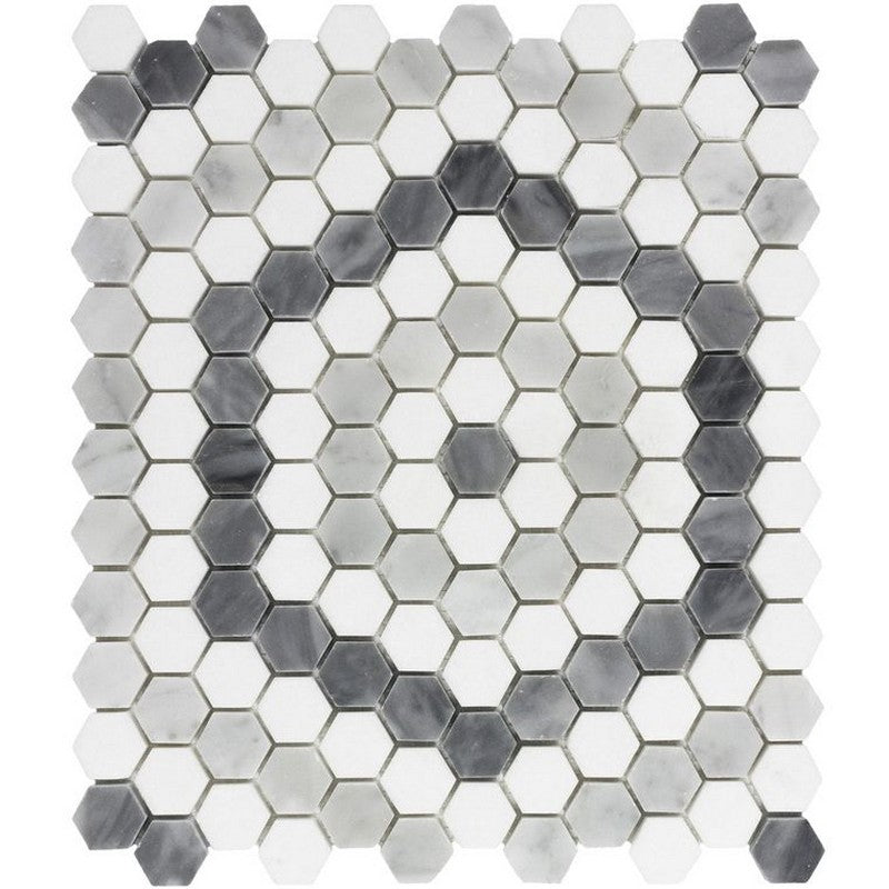 Anthology Casablanca 12" x 12" Natural Stone Circular Mosaic