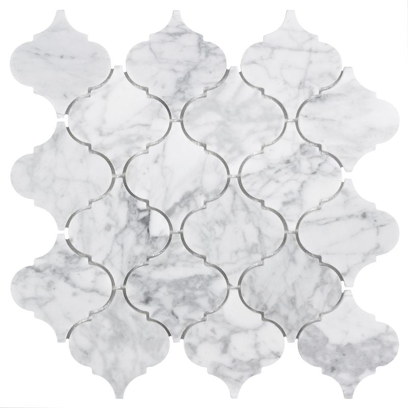 Anthology Casablanca 13" x 13" Natural Stone Arabesque Mosaic