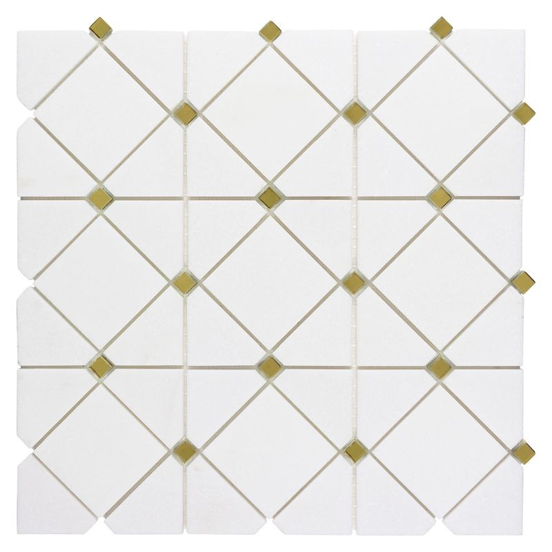 Anthology Dazzle 12" x 12" Natural Stone Limelight Mosaic