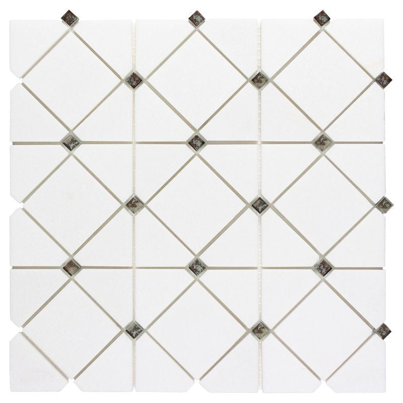 Anthology Dazzle 12" x 12" Natural Stone Limelight Mosaic