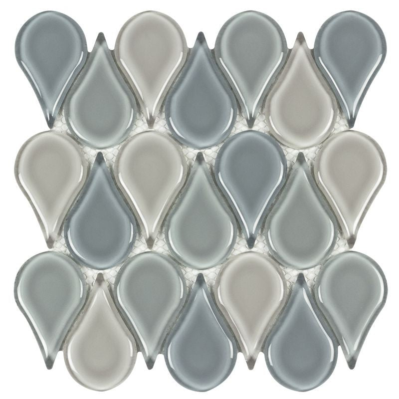 Anthology Euphoria 12" x 12" Natural Stone Teardrop Mosaic