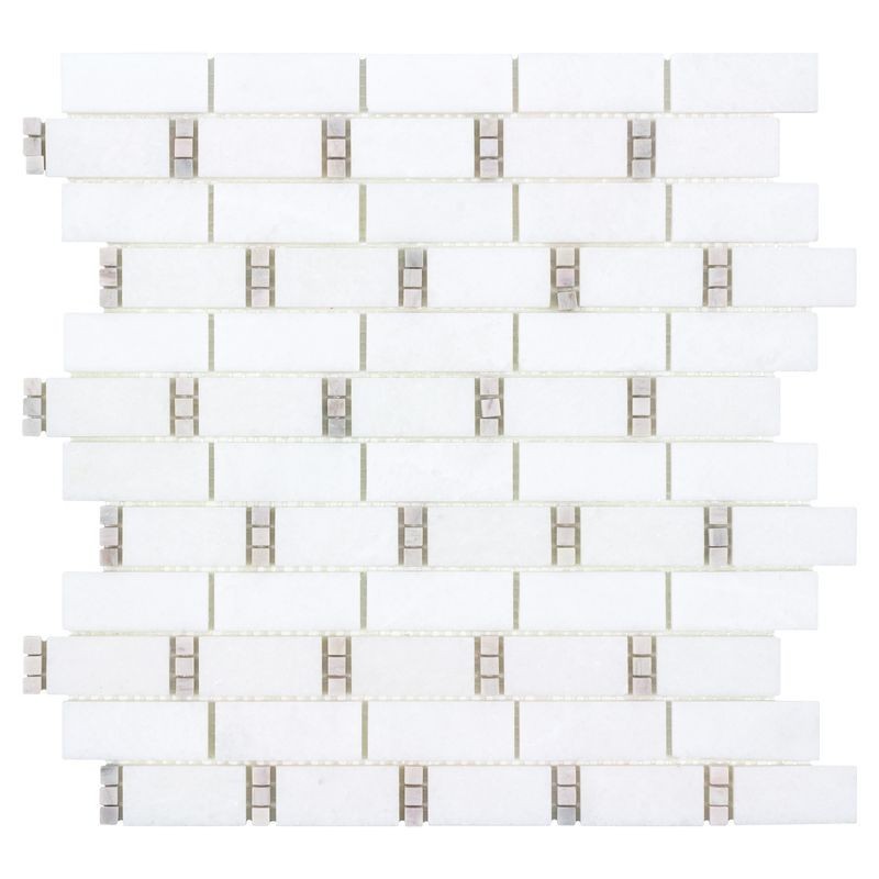 Anthology The Finish Line 12" x 13" Natural Stone Subway Mosaic