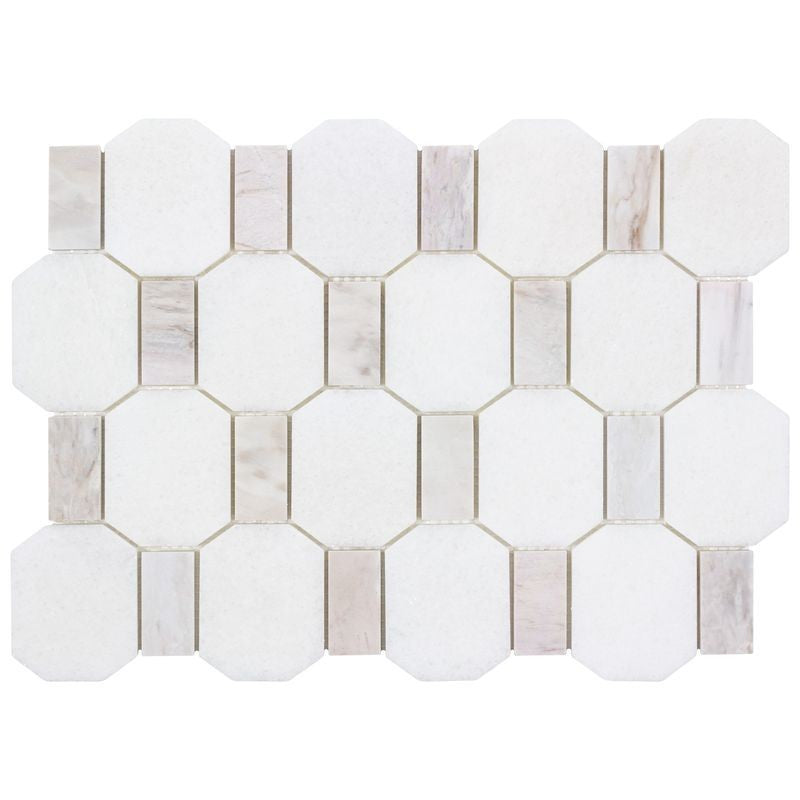 Anthology The Finish Line 11" x 15" Natural Stone Hexagon Mosaic