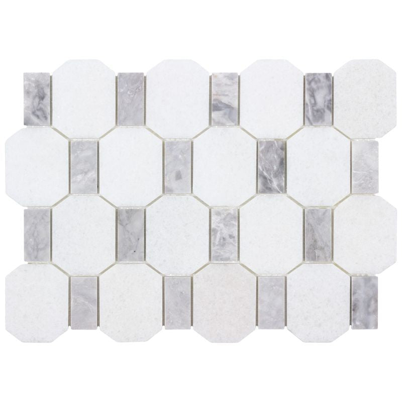 Anthology The Finish Line 11" x 15" Natural Stone Hexagon Mosaic
