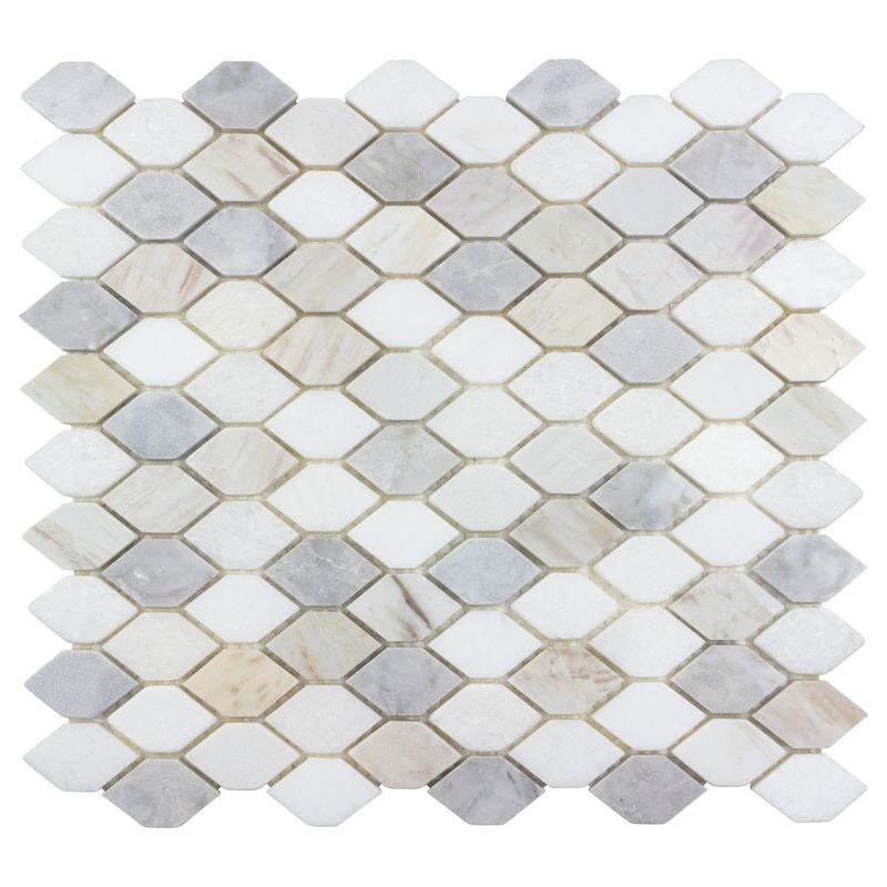Anthology The Finish Line 11" x 13" Natural Stone Hexagon Mosaic