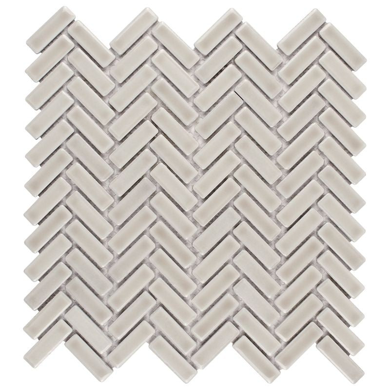Anthology Foundations 12" x 12" Ceramic Herringbone Mosaic
