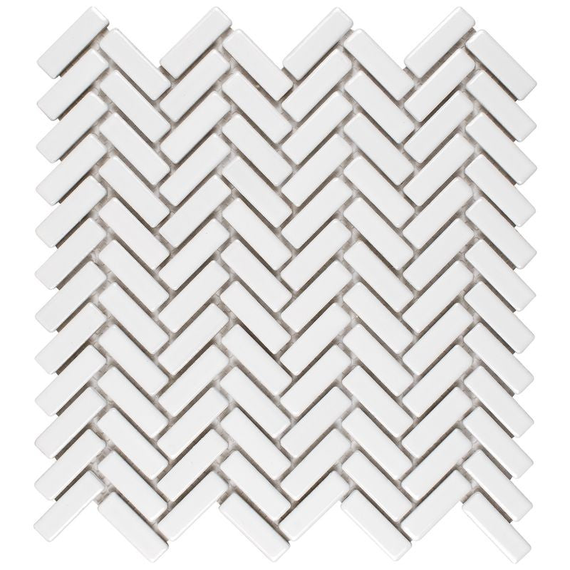 Anthology Foundations 12" x 12" Ceramic Herringbone Mosaic