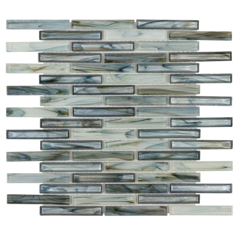 Anthology Glassique 12" x 12" Glass Linear Mosaic