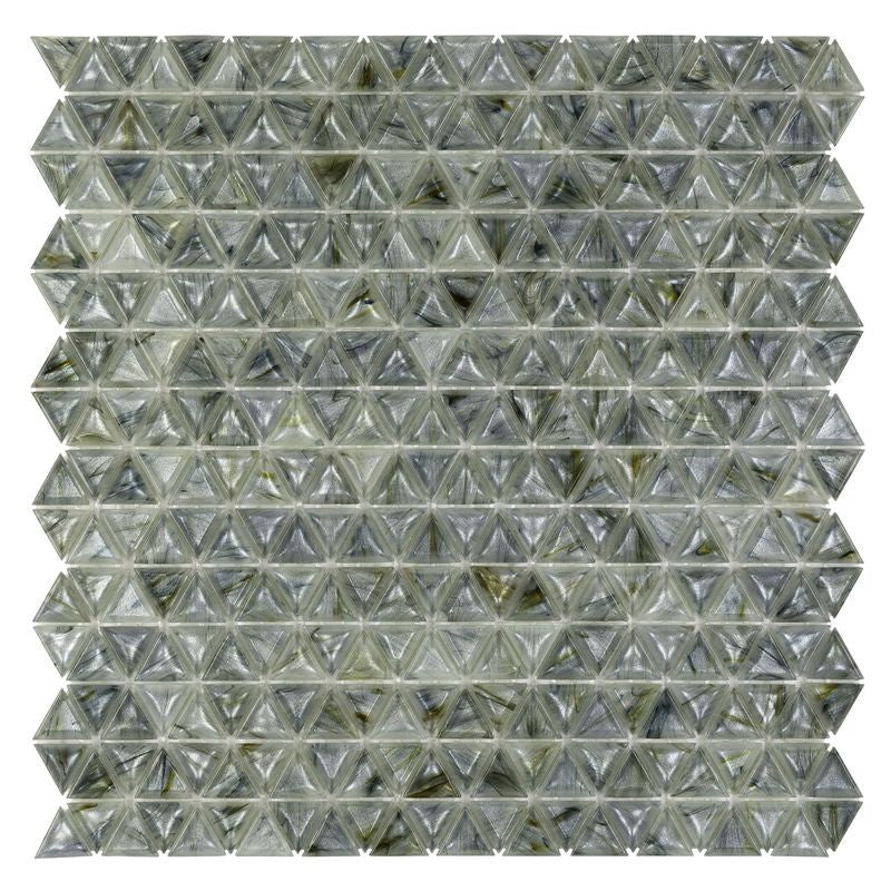 Anthology Glassique 12" x 12" Glass Triangle Mosaic