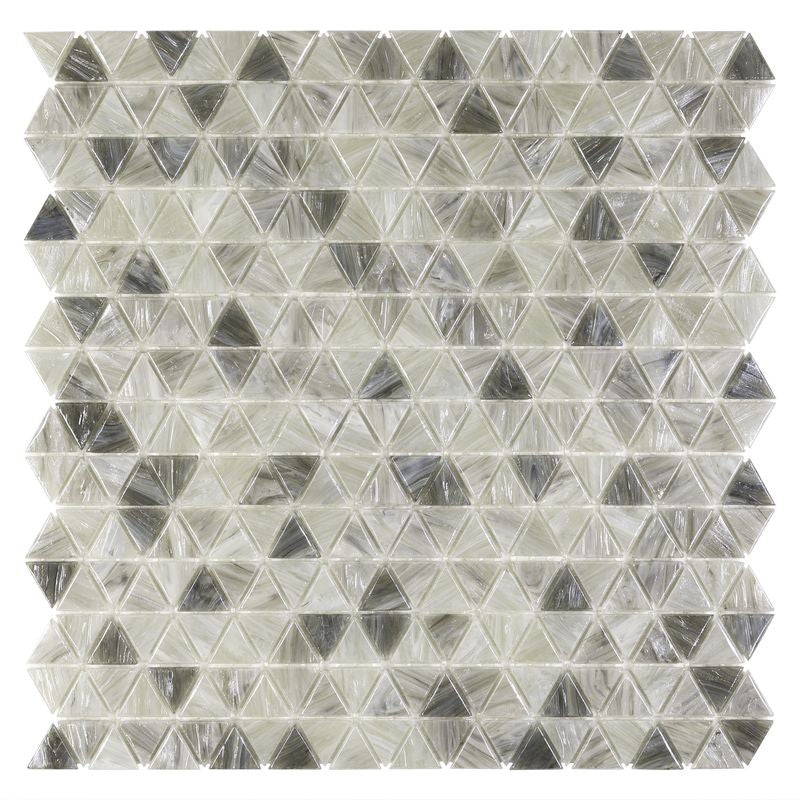 Anthology Glassique 12" x 12" Glass Triangle Mosaic