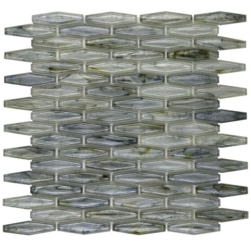 Anthology Glassique 12" x 12" Glass Stakes Hexagon Mosaic