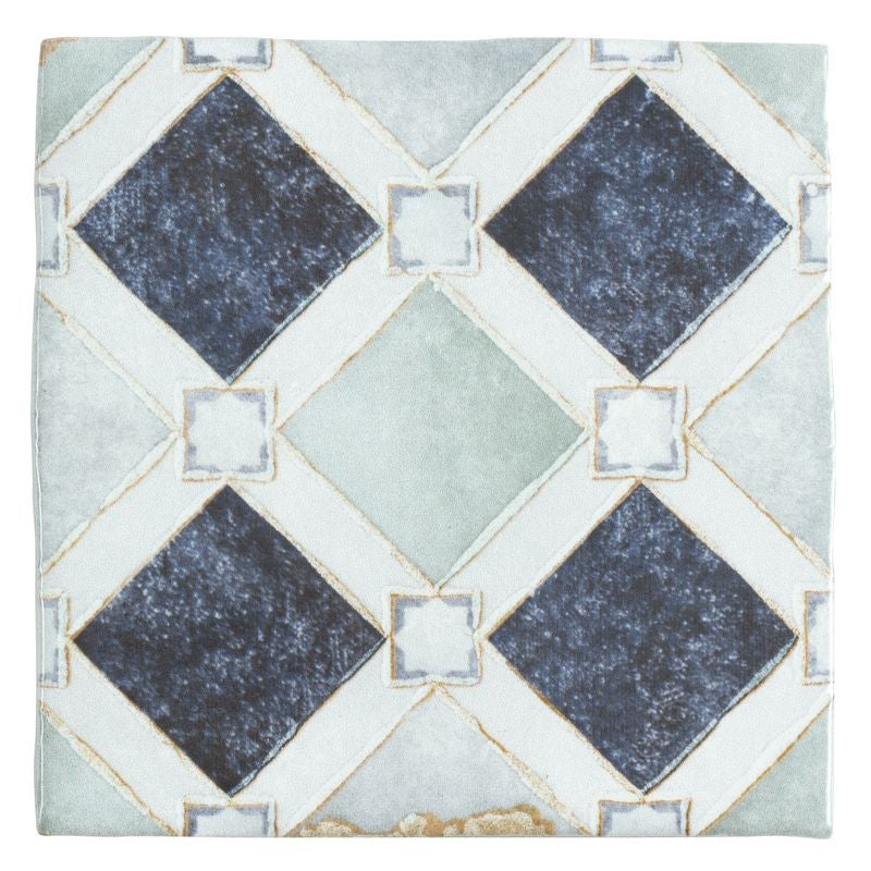 Anthology Moroccan Habitat 4" x 4" Gloss Ceramic Moroccan Tile