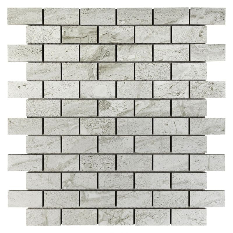 Anthology Marbleridge Reserve 11" x 11" Porcelain Linear Mosaic