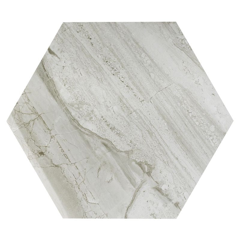 Anthology Marbleridge Reserve 10.16" x 11" Hexagon Mosaic Polished Tile