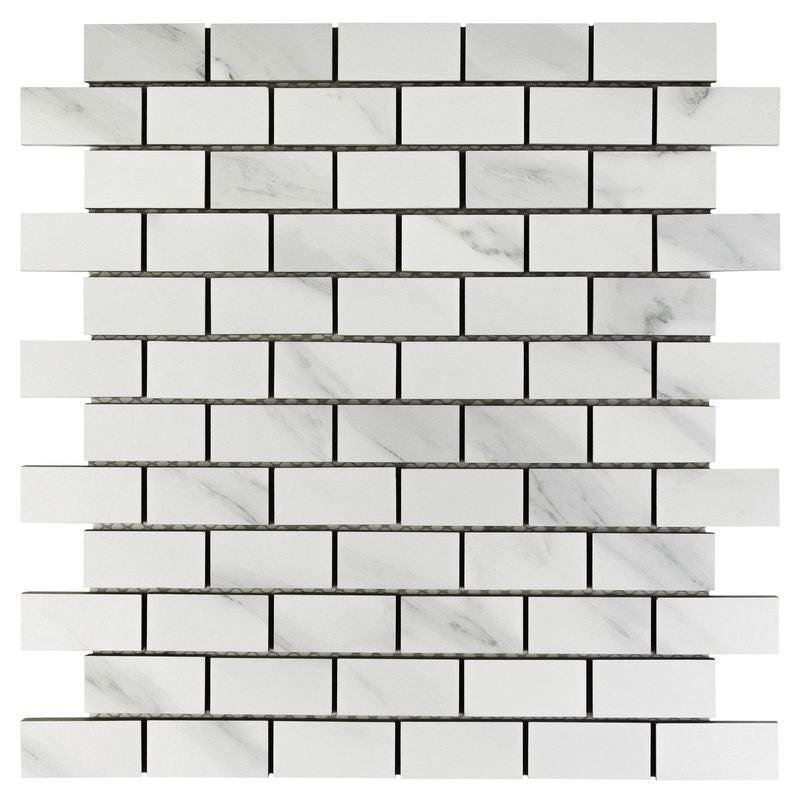 Anthology Marbleridge Reserve 11" x 11" Porcelain Linear Mosaic