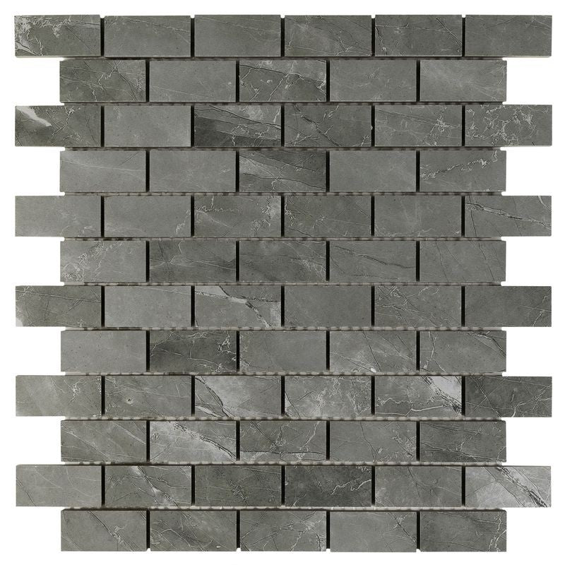 Anthology Marbleridge Reserve 11" x 11" Porcelain Linear Mosaic