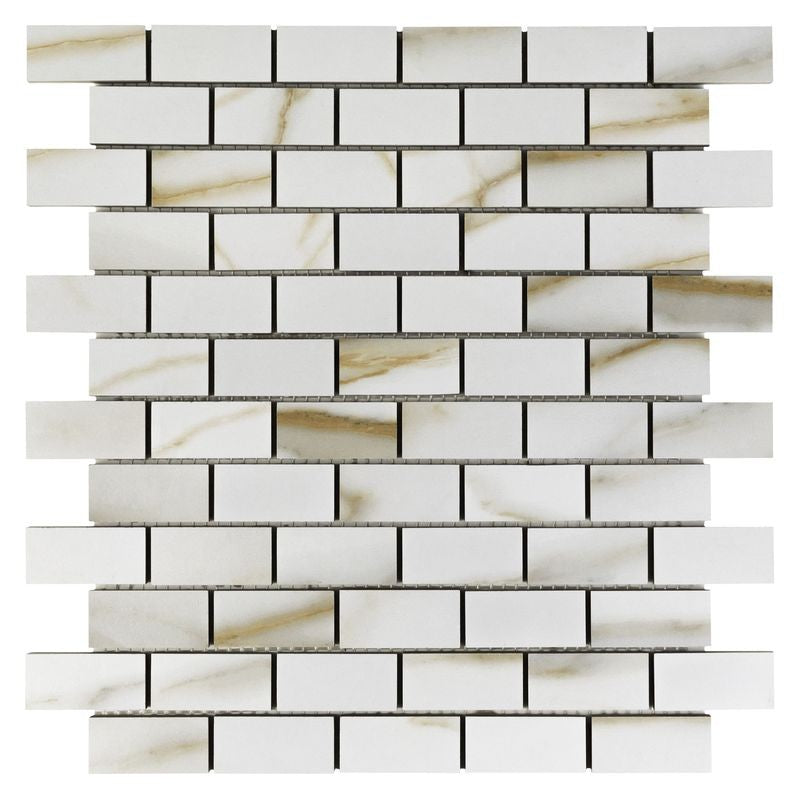 Anthology Marbleridge Reserve 11" x 11" Porcelain Linear Mosaic