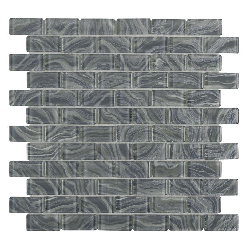 Anthology Oceanique 12" x 12" Rectangular Glass Mosaic