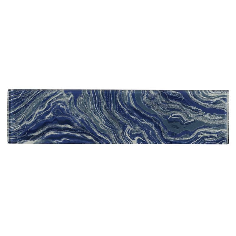 Anthology Oceanique 3" x 12" Glossy Glass Rectangular Tile