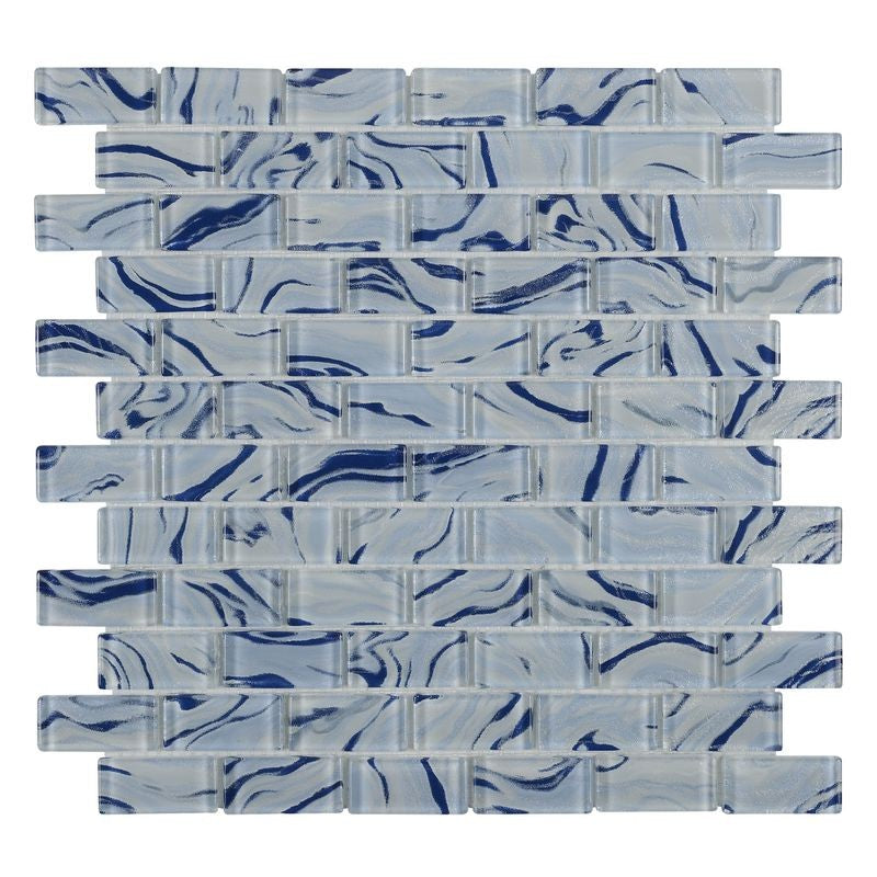 Anthology Oceanique 12" x 12" Rectangular Glass Mosaic