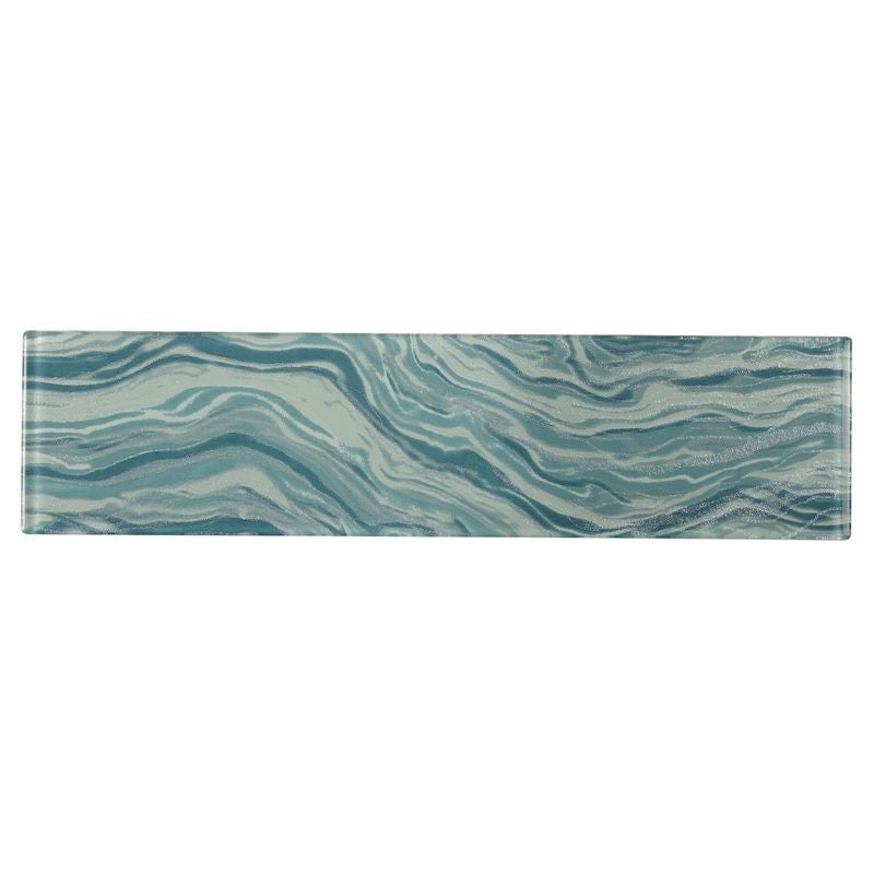 Anthology Oceanique 3" x 12" Glossy Glass Rectangular Tile