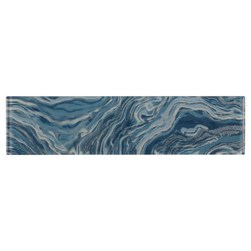 Anthology Oceanique 3" x 12" Glossy Glass Rectangular Tile