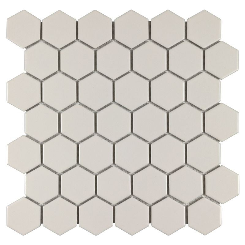 Anthology Porcelart 12" x 12" Porcelain Hexagon Mosaic