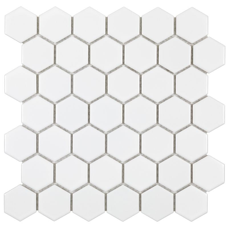 Anthology Porcelart 12" x 12" Porcelain Hexagon Mosaic