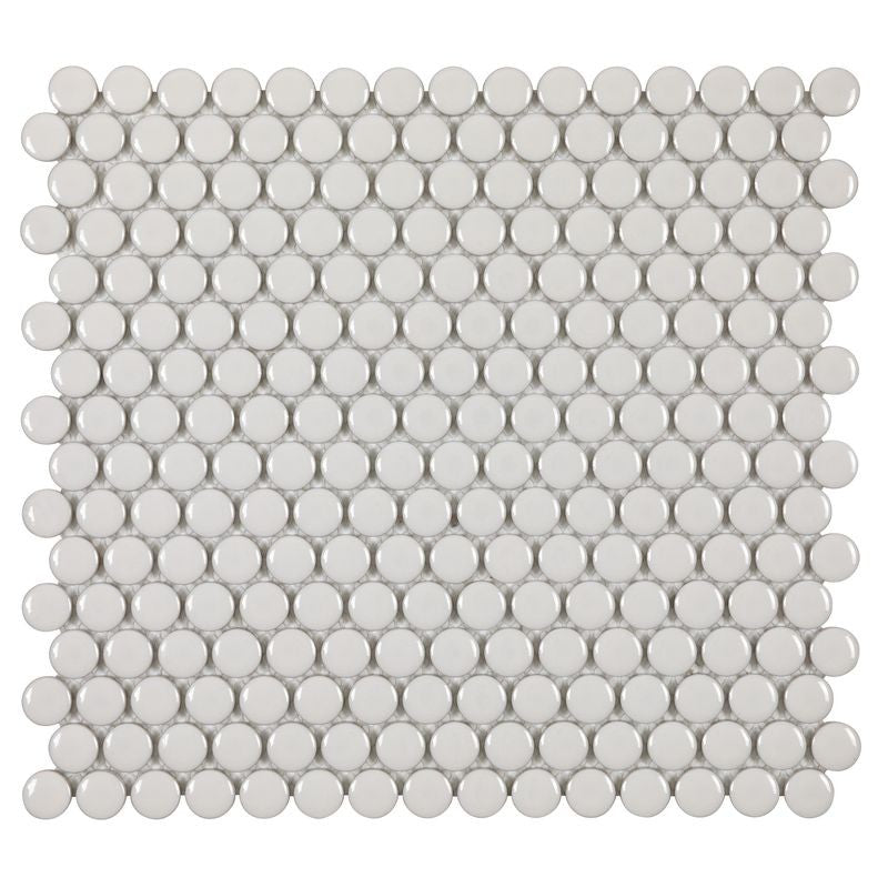 Anthology Porcelart 12" x 12" Glossy Porcelain Circular Mosaic