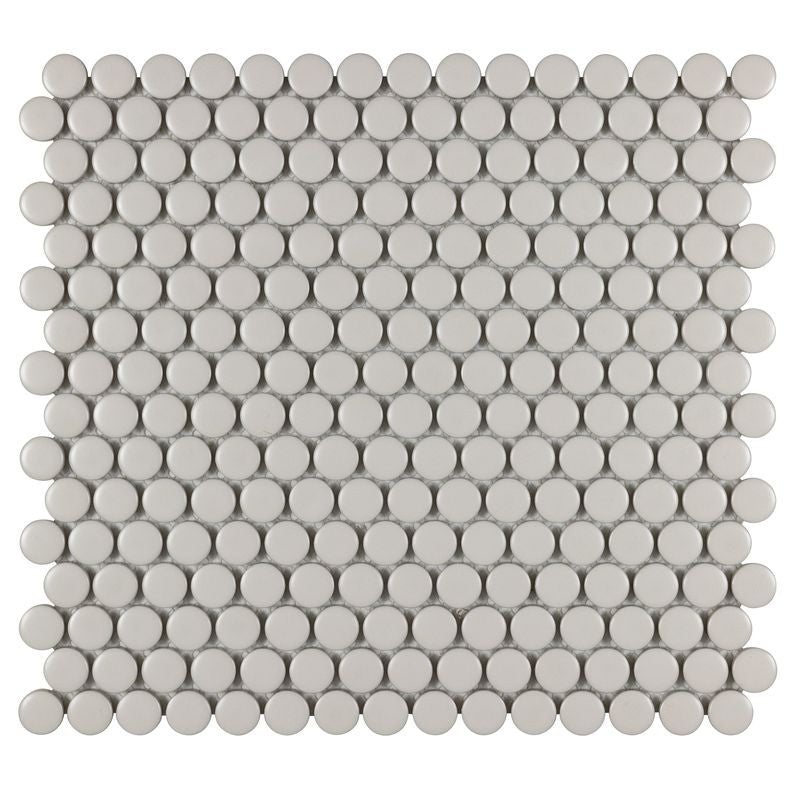 Anthology Porcelart 12" x 12" Matte Porcelain Circular Mosaic