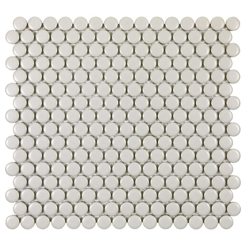 Anthology Porcelart 12" x 12" Matte Porcelain Circular Mosaic