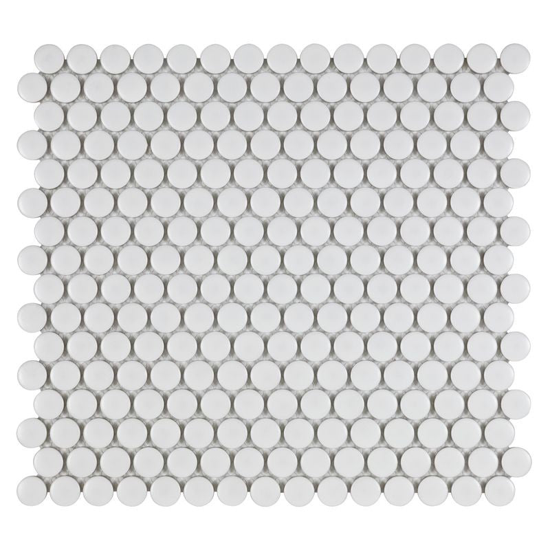 Anthology Porcelart 12" x 12" Matte Porcelain Circular Mosaic
