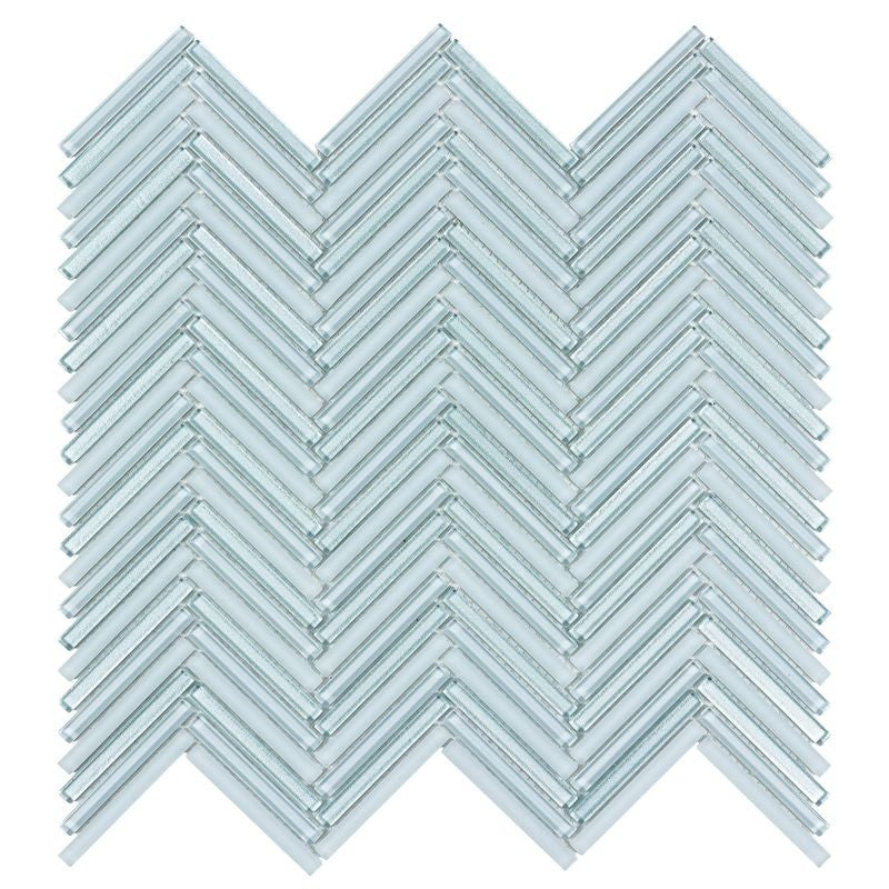 Anthology Seasons 10" x 10" Glass Herringbone Mosaic