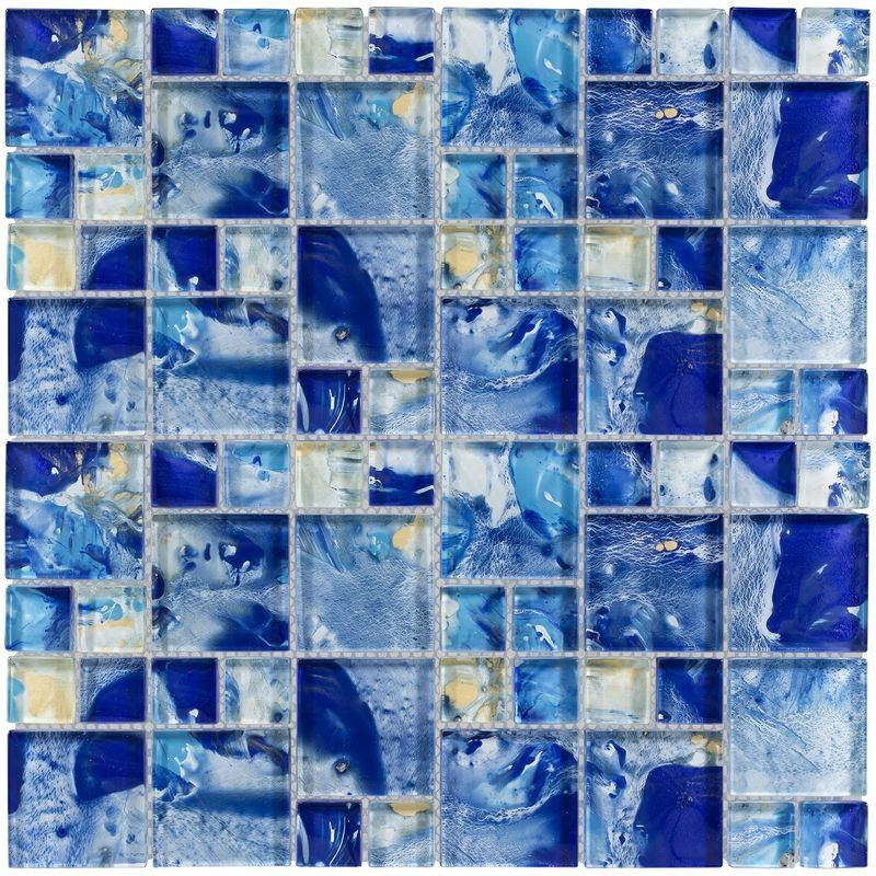 Anthology Splash 12" x 12" Assorted Glossy Rectangles Mosaic