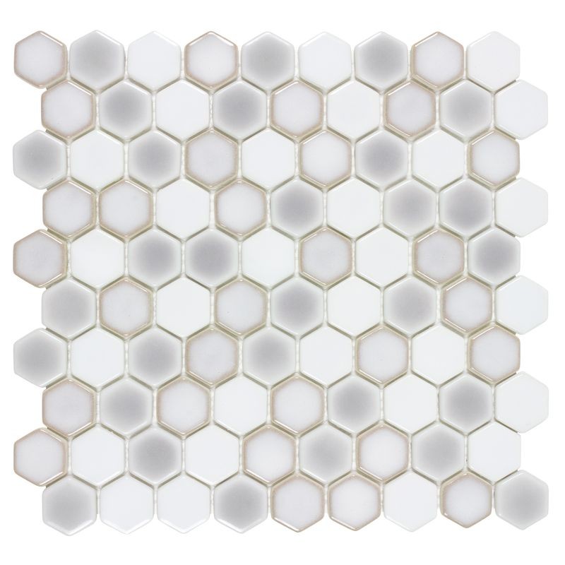 Anthology Watercolors 12" x 12" Hexagon Mosaic