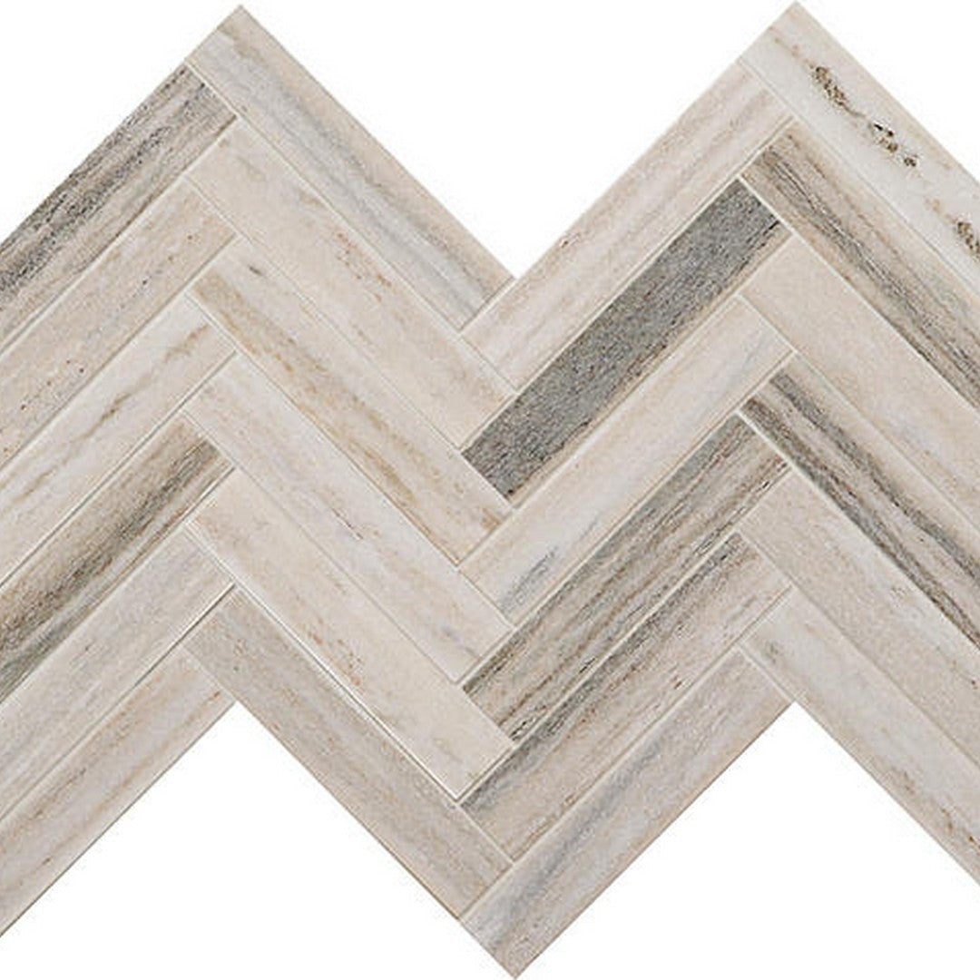 American Olean Ascend 14.63" x 17.38" Honed Natural Stone Chevron Mosaic