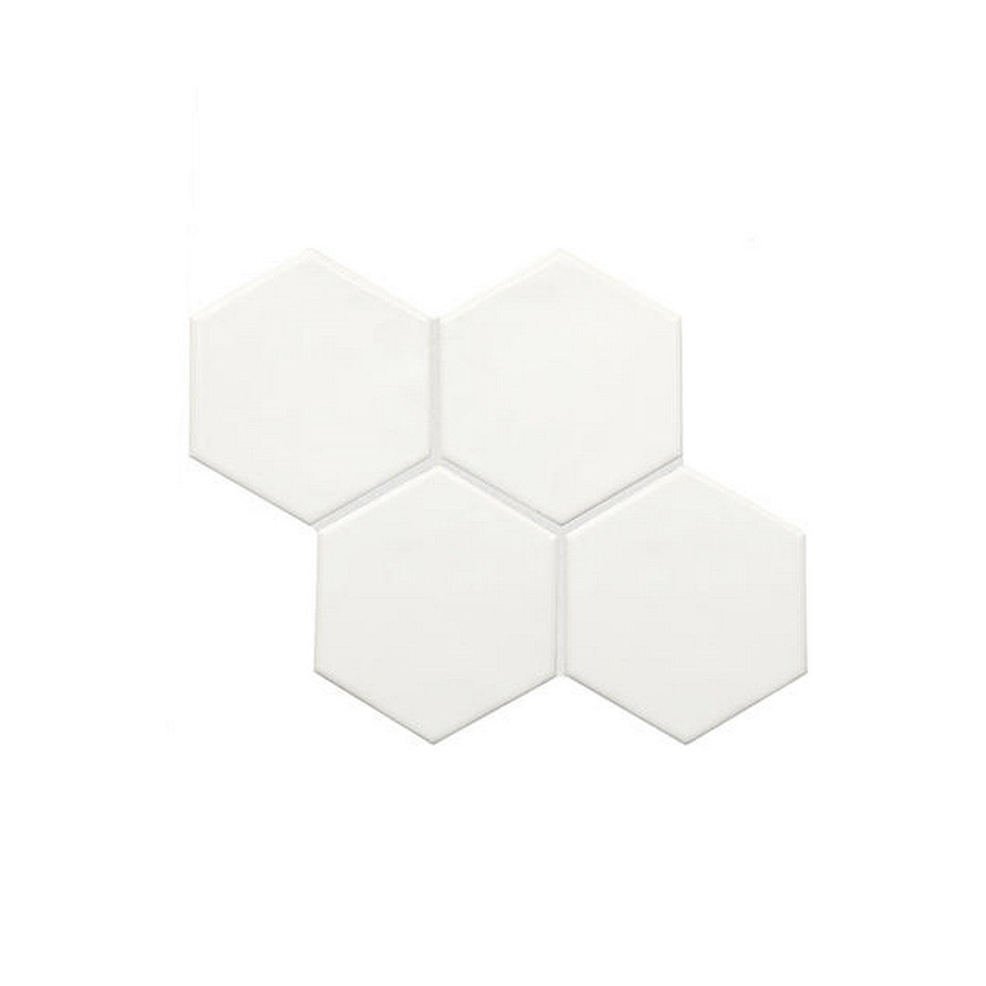American Olean Playscapes 4.25" x 4.88" Glossy Ceramic Hexagon Wall Tile