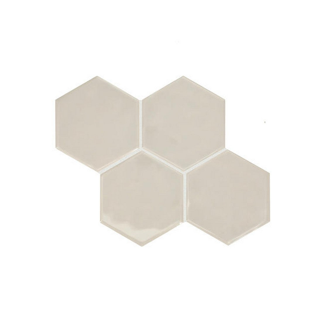 American Olean Playscapes 4.25" x 4.88" Glossy Ceramic Hexagon Wall Tile