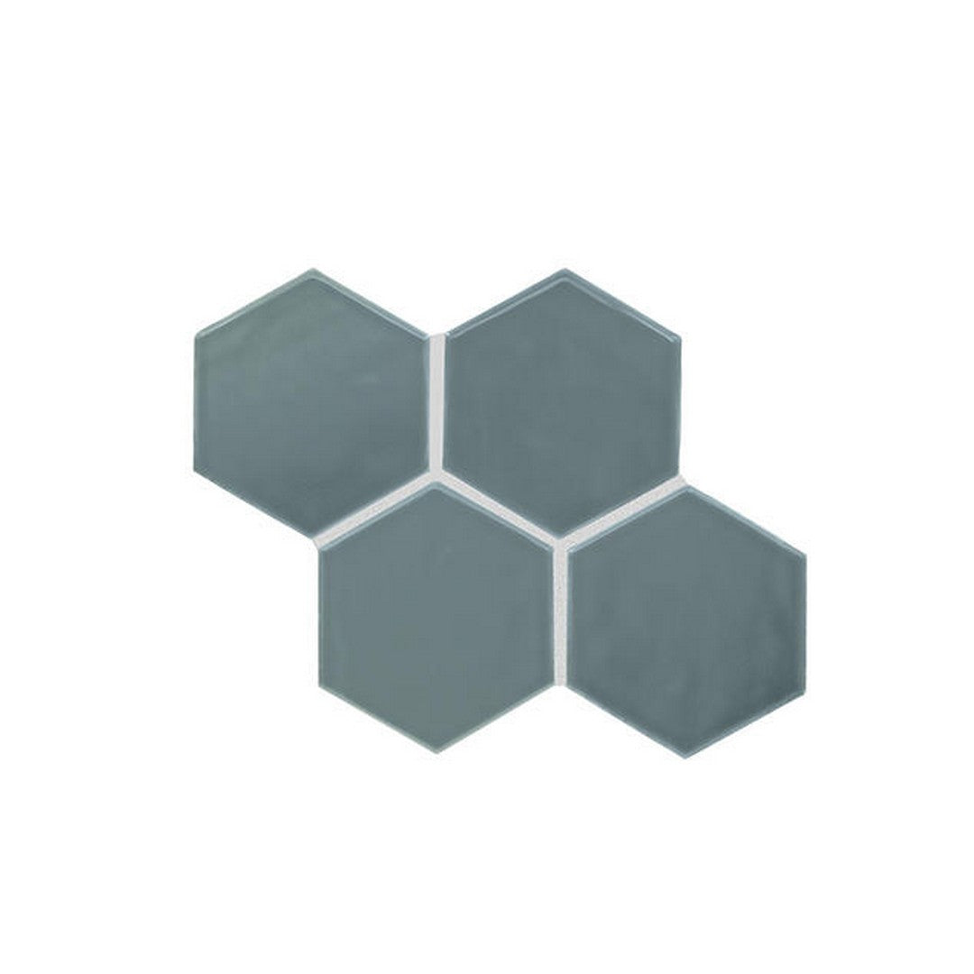 American Olean Playscapes 4.25" x 4.88" Glossy Ceramic Hexagon Wall Tile
