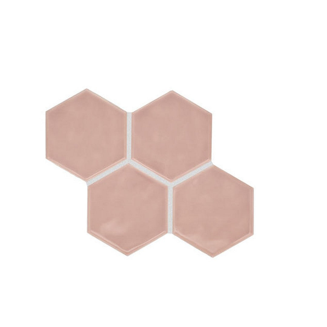 American Olean Playscapes 4.25" x 4.88" Glossy Ceramic Hexagon Wall Tile