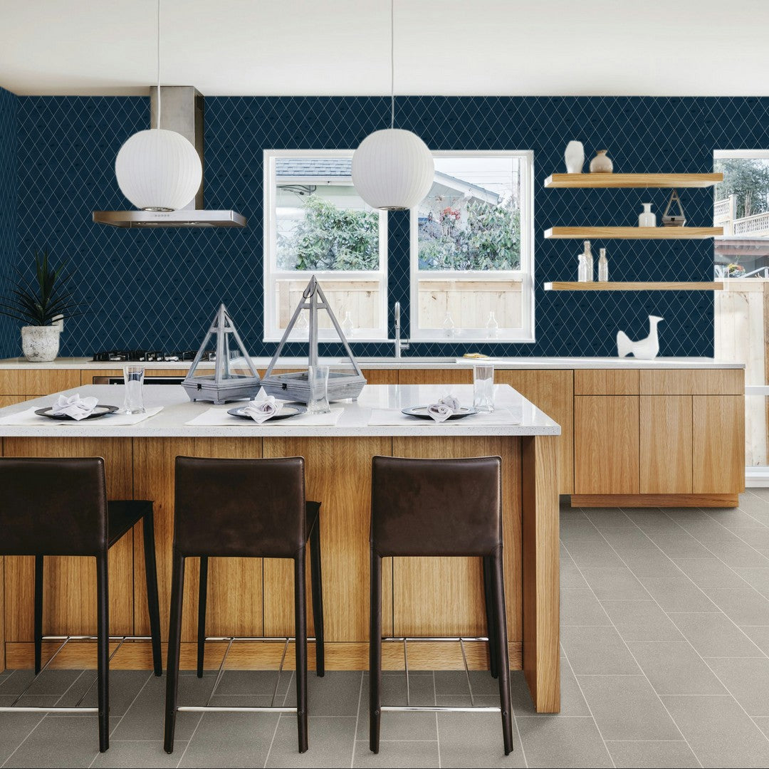 American-Olean-Playscapes-3-x-6-Glossy-Ceramic-Harlequin-Wall-Tile-Midnight-Blue