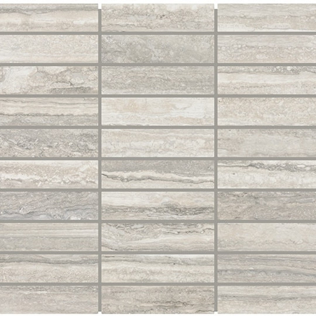 American Olean Reservorio 12.25" x 11.13" Matte Porcelain Stack Mosaic