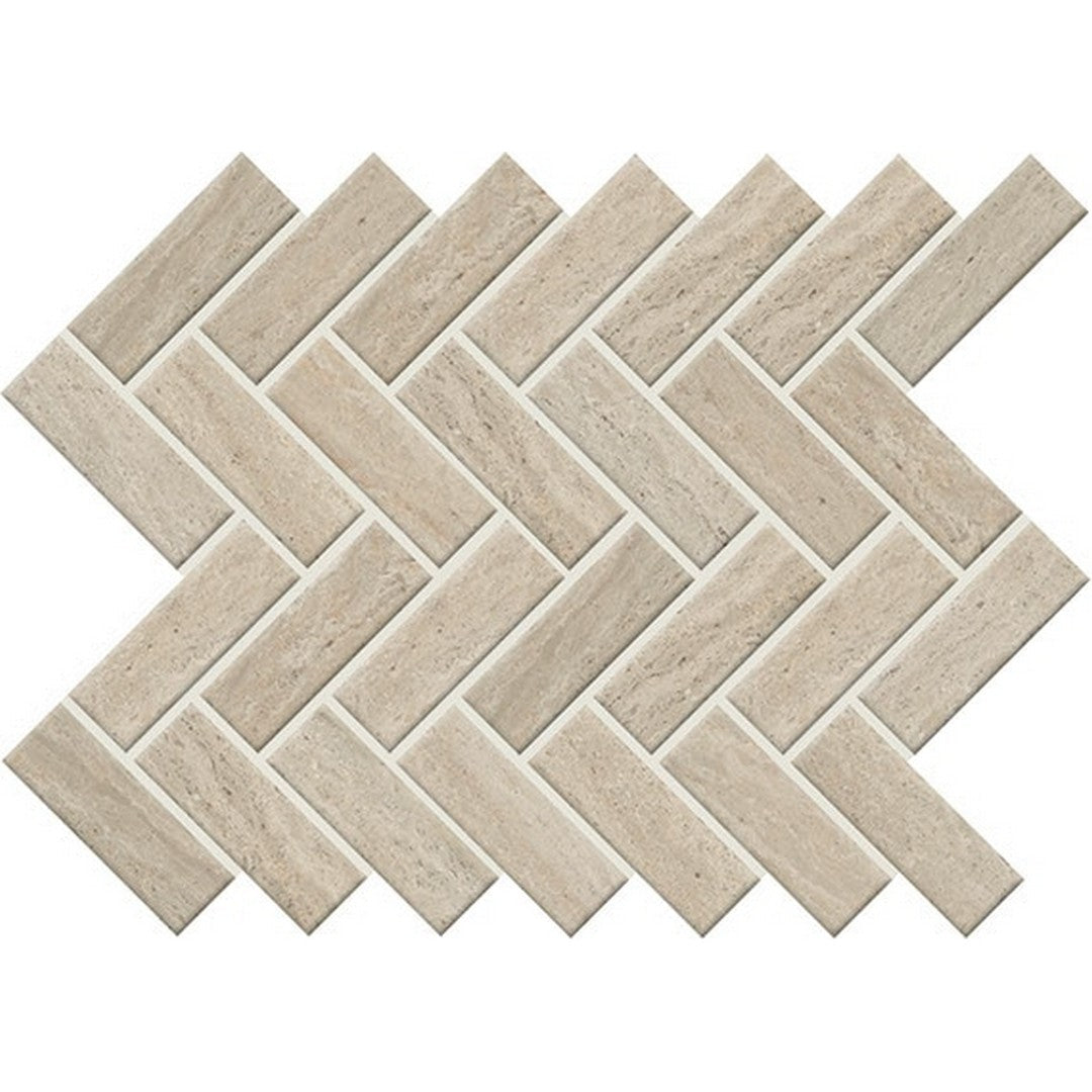 American Olean Sunset Falls 9" x 12" Matte Ceramic Herringbone Mosaic