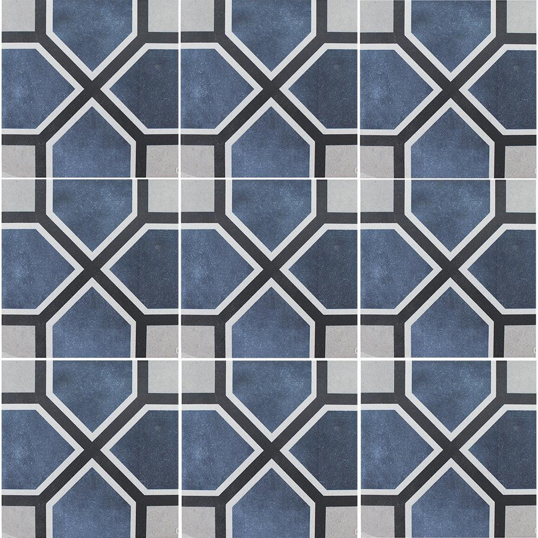 Tesoro Fleur 6" x 6" Geometric Porcelain Tile