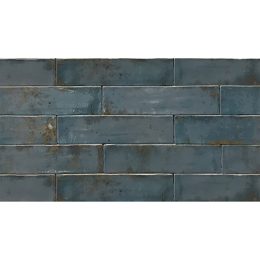 Tesoro Grunge 3" x 12" Pressed Glossy Ceramic Brick Wall Tile