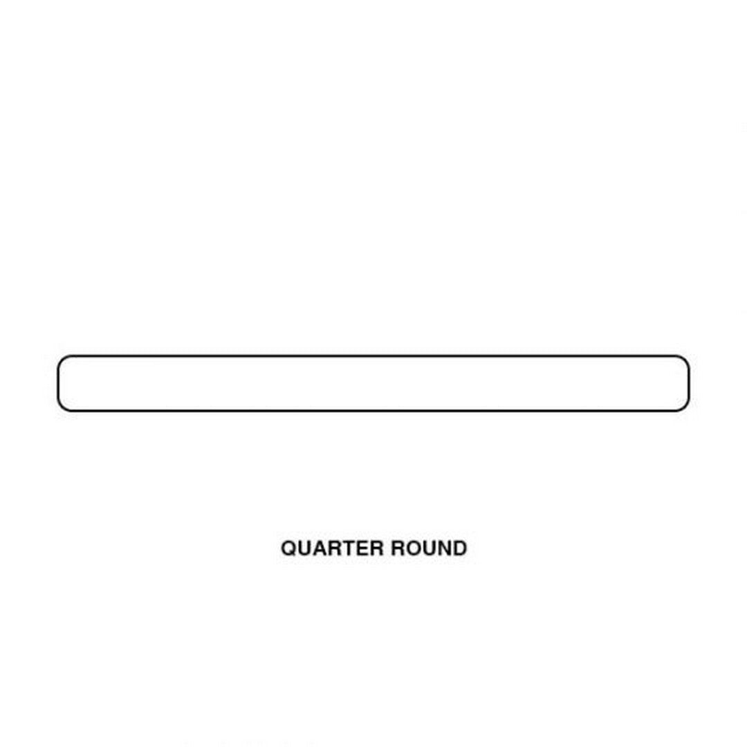 Tesoro Old Savannah 0.5" x 10" Pressed Glossy Ceramic Quarter Round